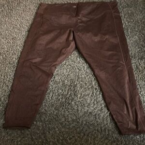 Fleece lined workout leggings